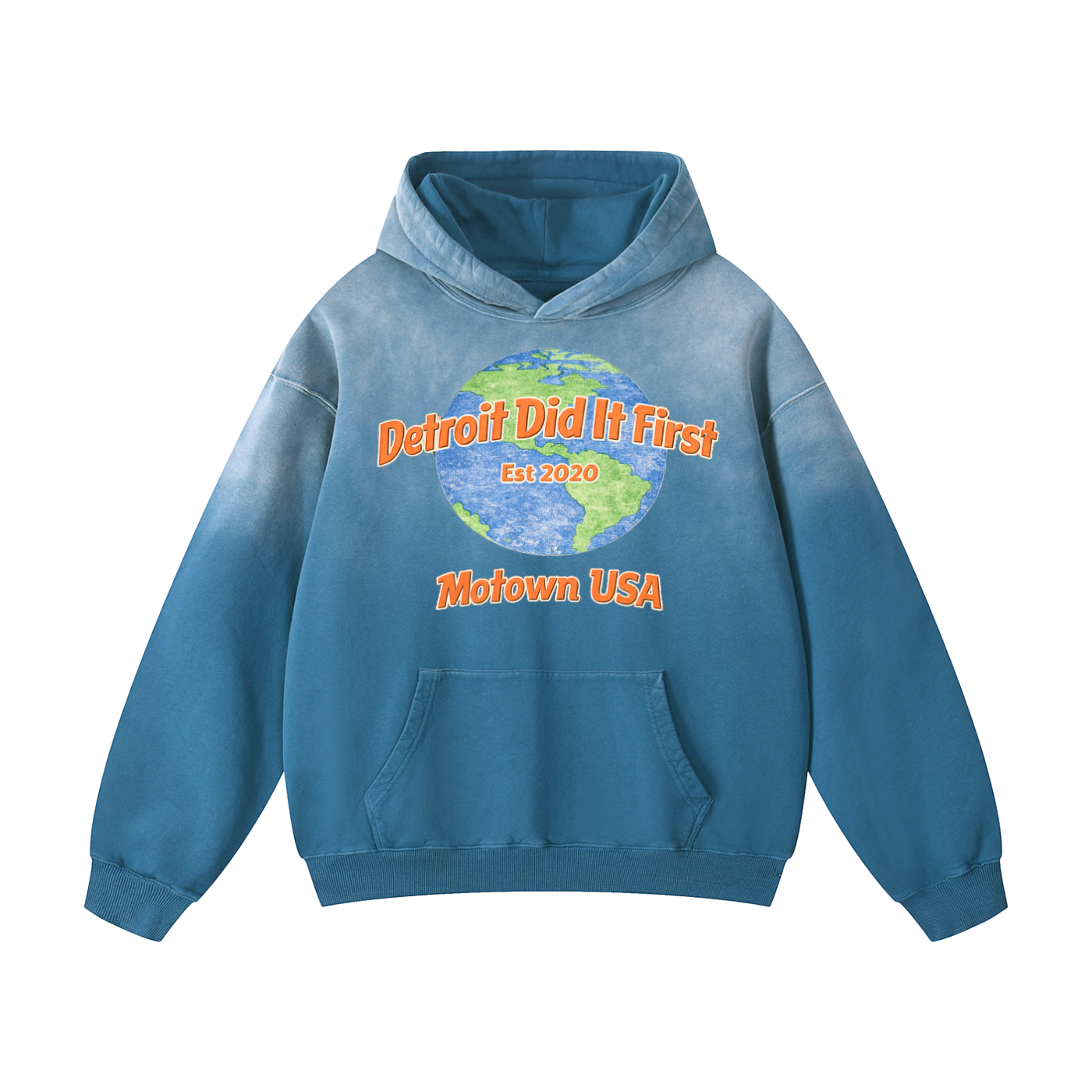 Detroit World Heavyweight Sunfade Oversized Hoodie