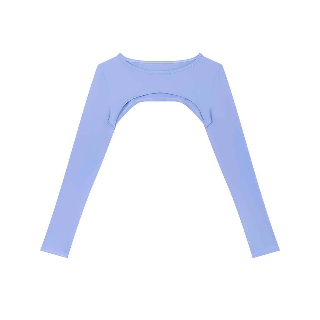 Lady Saint Cutout Long Sleeve Yoga Shrug
