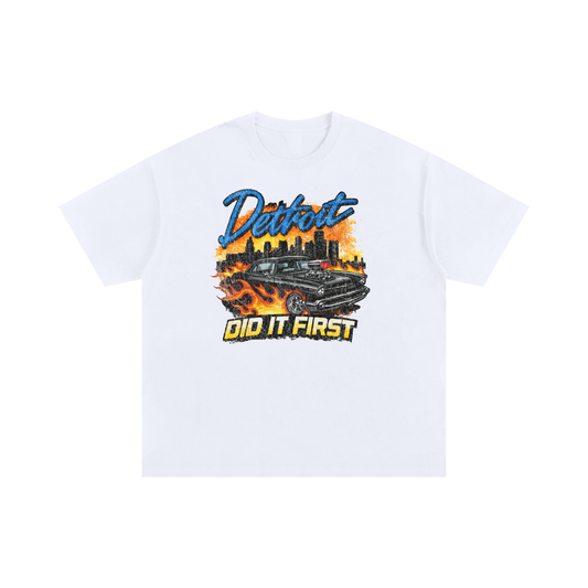 Detroit Hot Rod Oversized Cotton T-Shirt