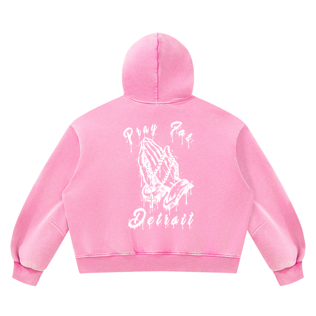 The Pink Saint Wash Boxy Hoodie