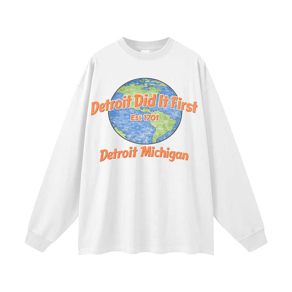 Detroit World Long Sleeve Tee