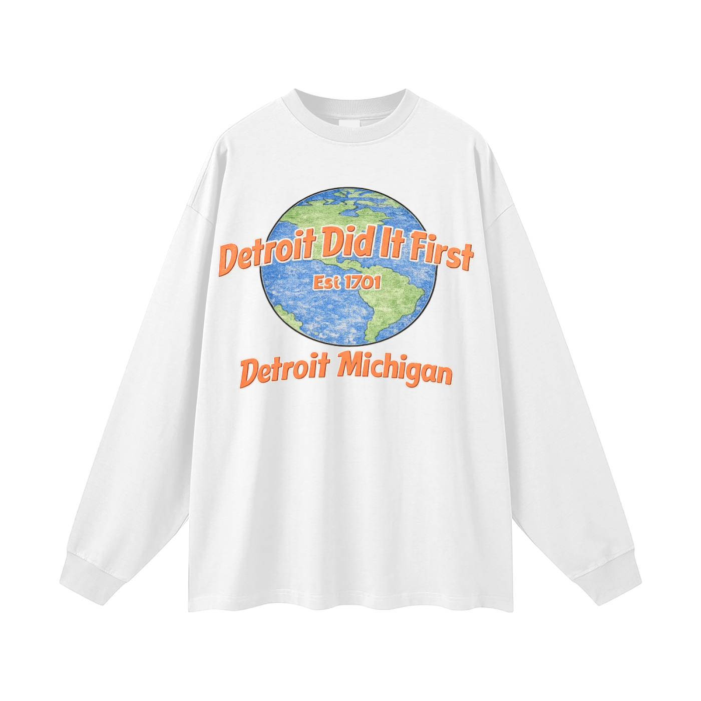 Detroit World Long Sleeve Tee
