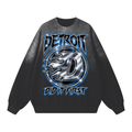 Grit Blue Faded Cotton Sweatshirt