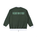 Go Green Go Detroit White Trim Stand Collar Jacket