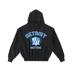 Detroit Grit Blue Motion Enzyme Washed Fleece Hoodie