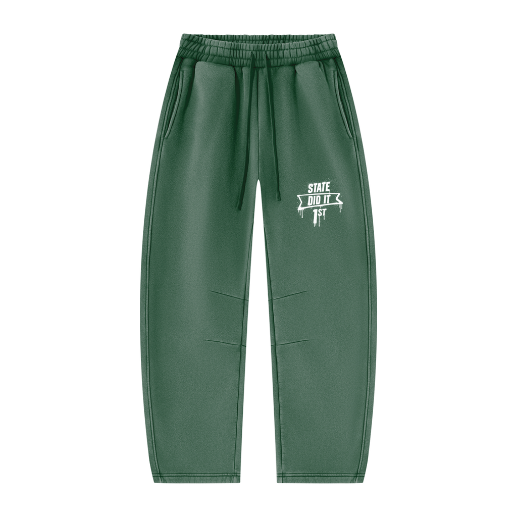 State Did It First Barrel Leg Sweatpants
