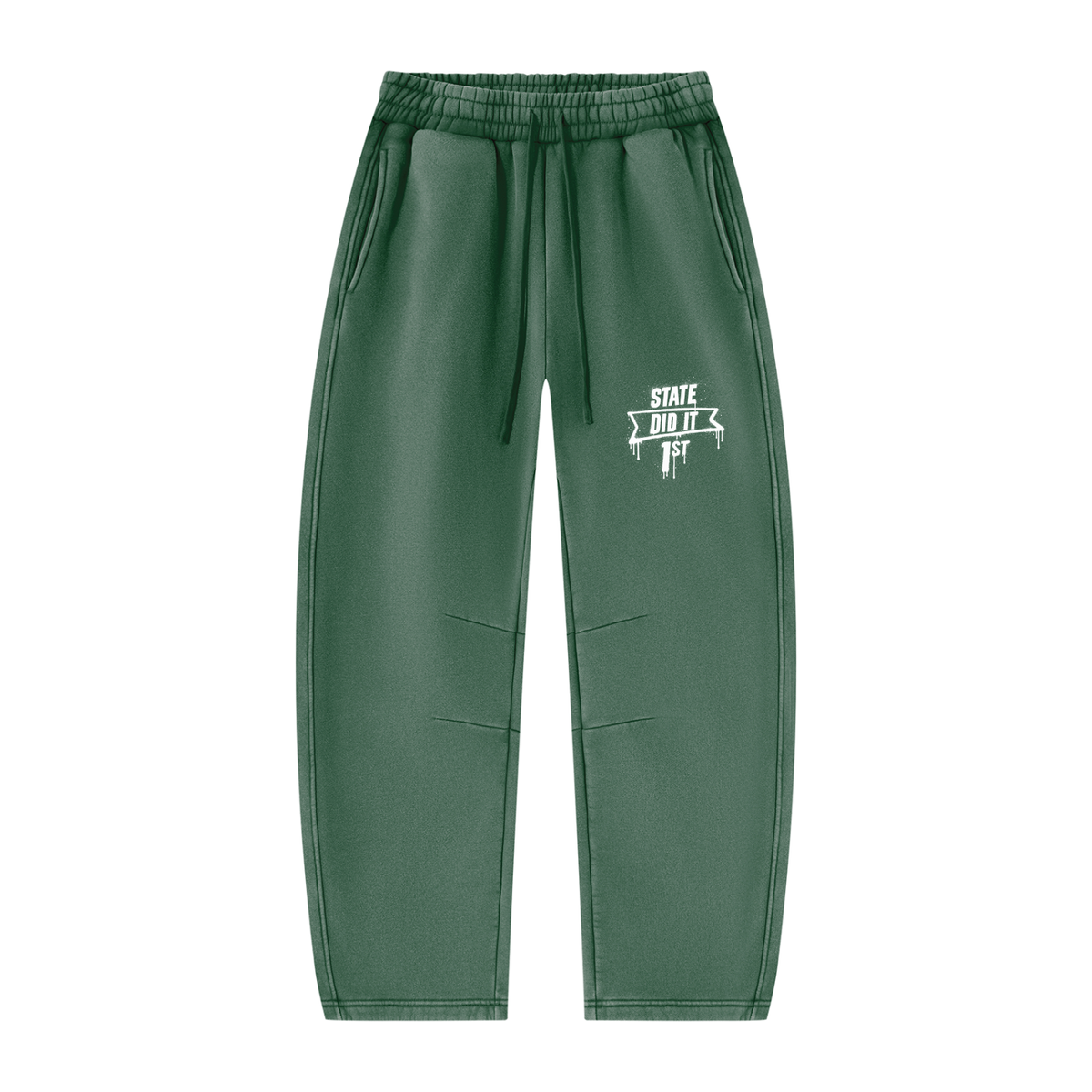 State Did It First Barrel Leg Sweatpants