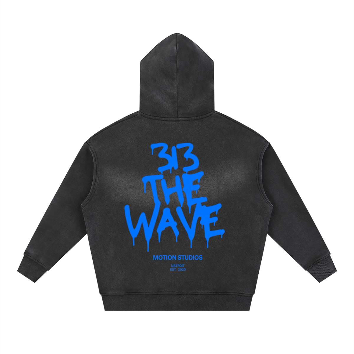 The Wave Zip-Up Boxy Fleece Hoodie