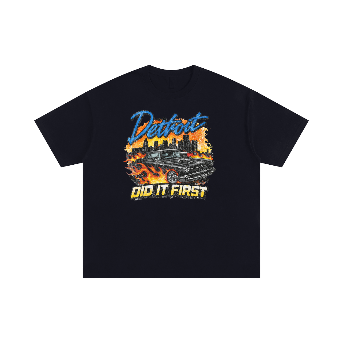 Detroit Hot Rod Oversized Cotton T-Shirt