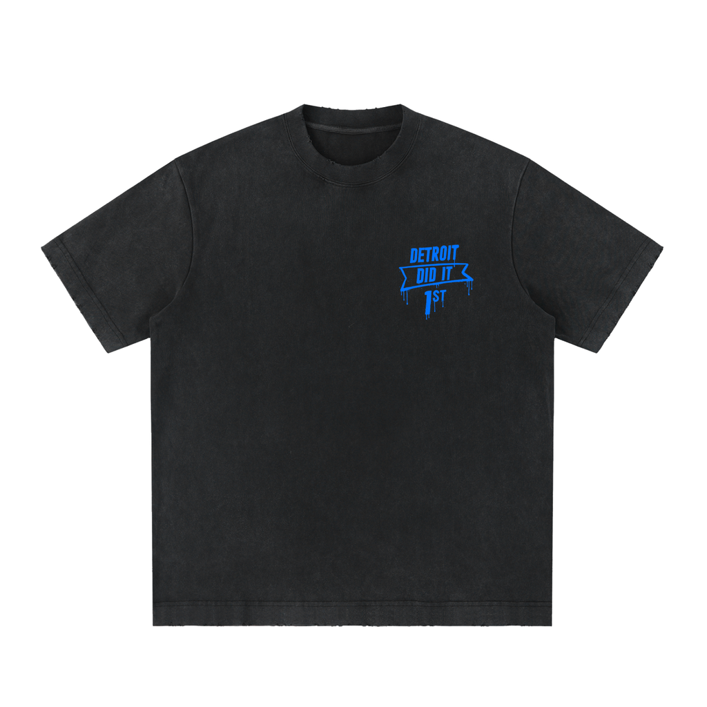 The Wave Grit Blue Vintage Tee