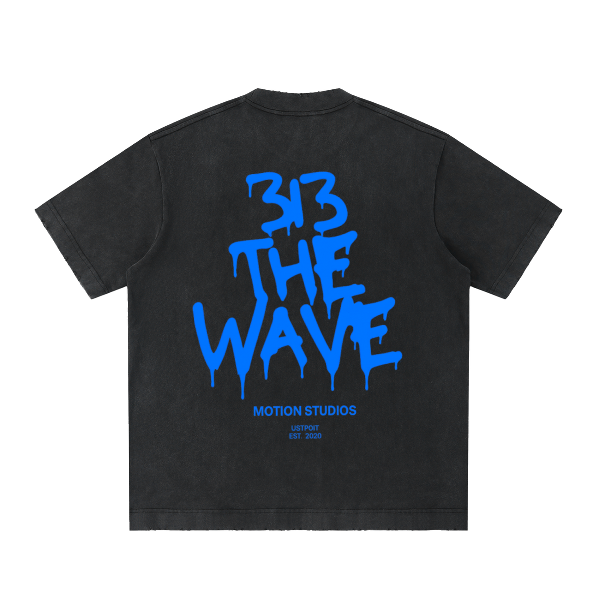 The Wave Grit Blue Vintage Tee