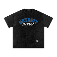 Detroit Snow Washed Oversized Cotton T-Shirt
