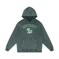 Go Green Go Detroit Snow Washed Hoodie