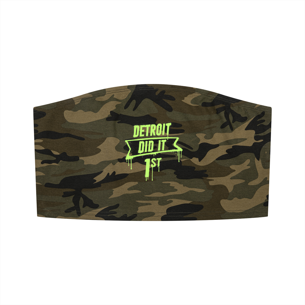 The Wave Camo Cropped Tube Top