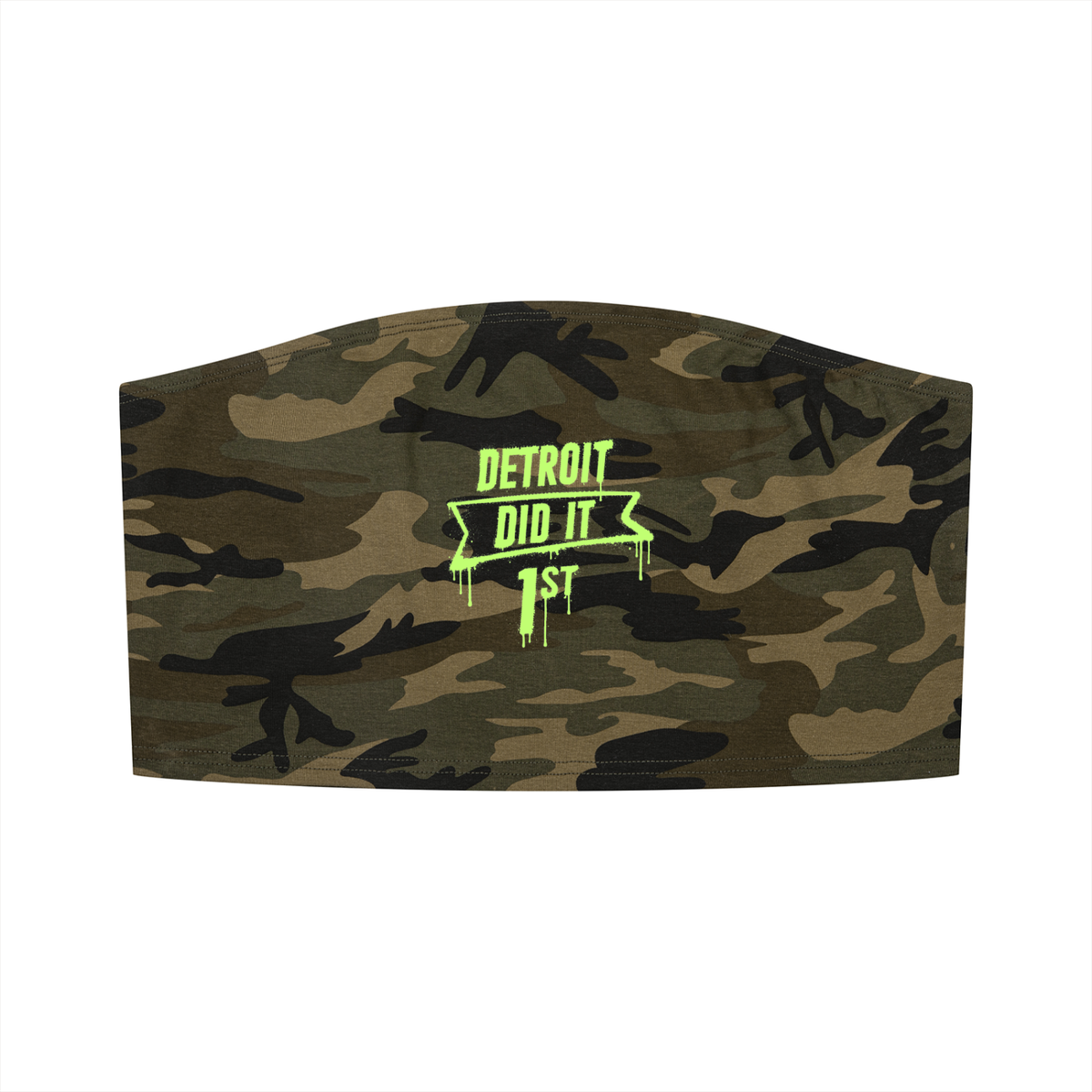 The Wave Camo Cropped Tube Top