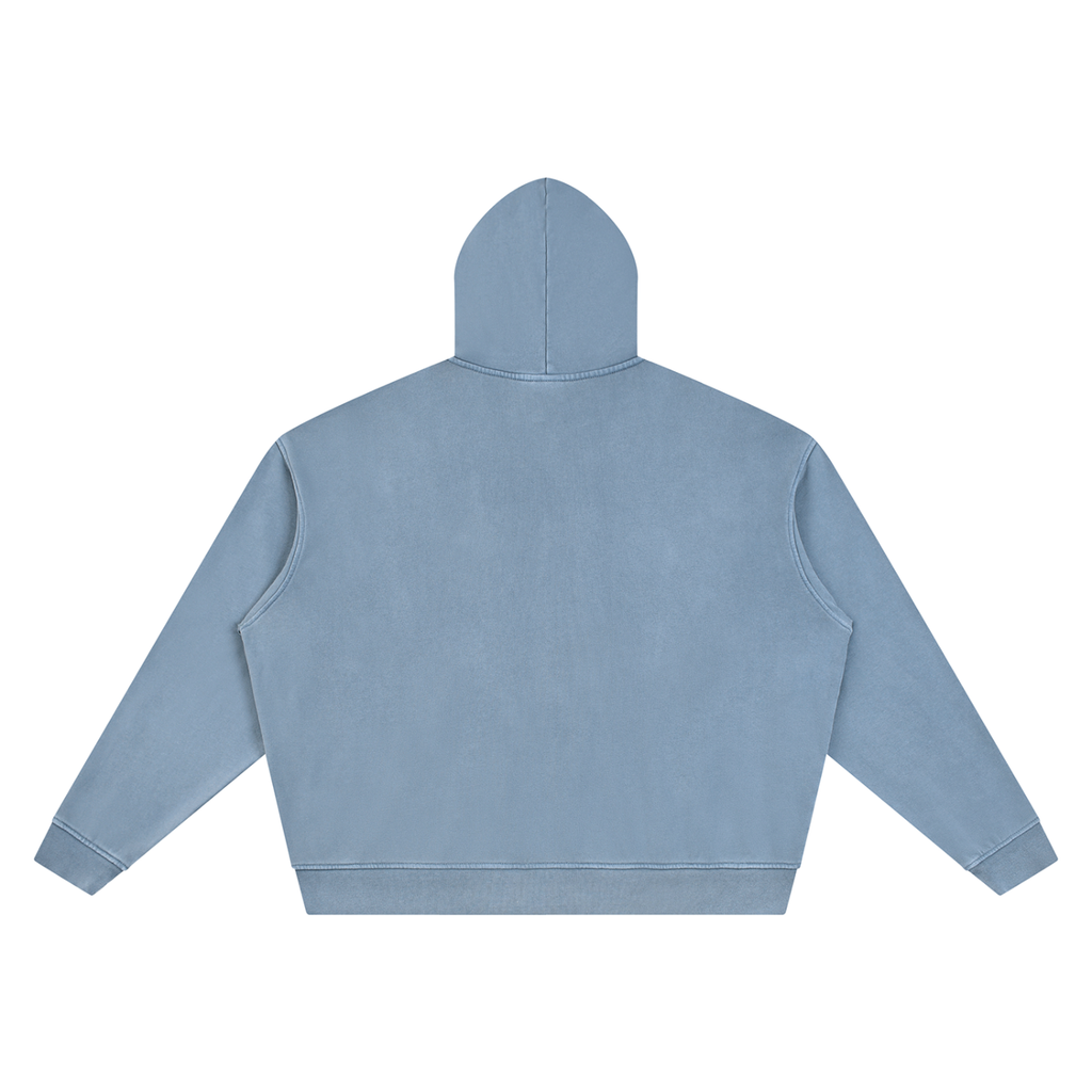 Ice Blue Vintage Wash Boxy Hoodie