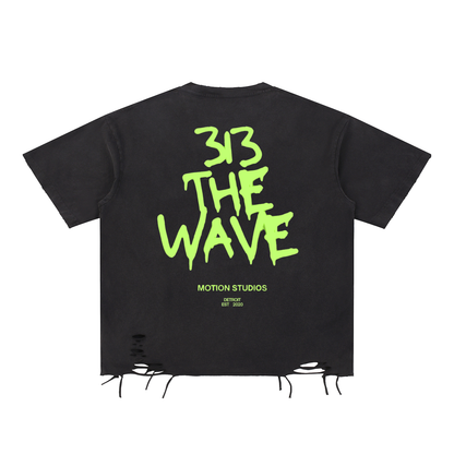 The Wave Raw-Hem T-Shirt
