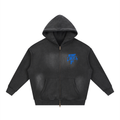 The Wave Zip-Up Boxy Fleece Hoodie