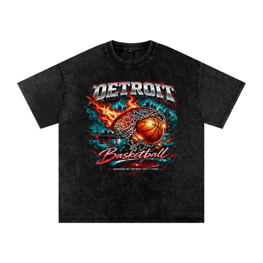 313 Basketball Oversized Cotton T-Shirt