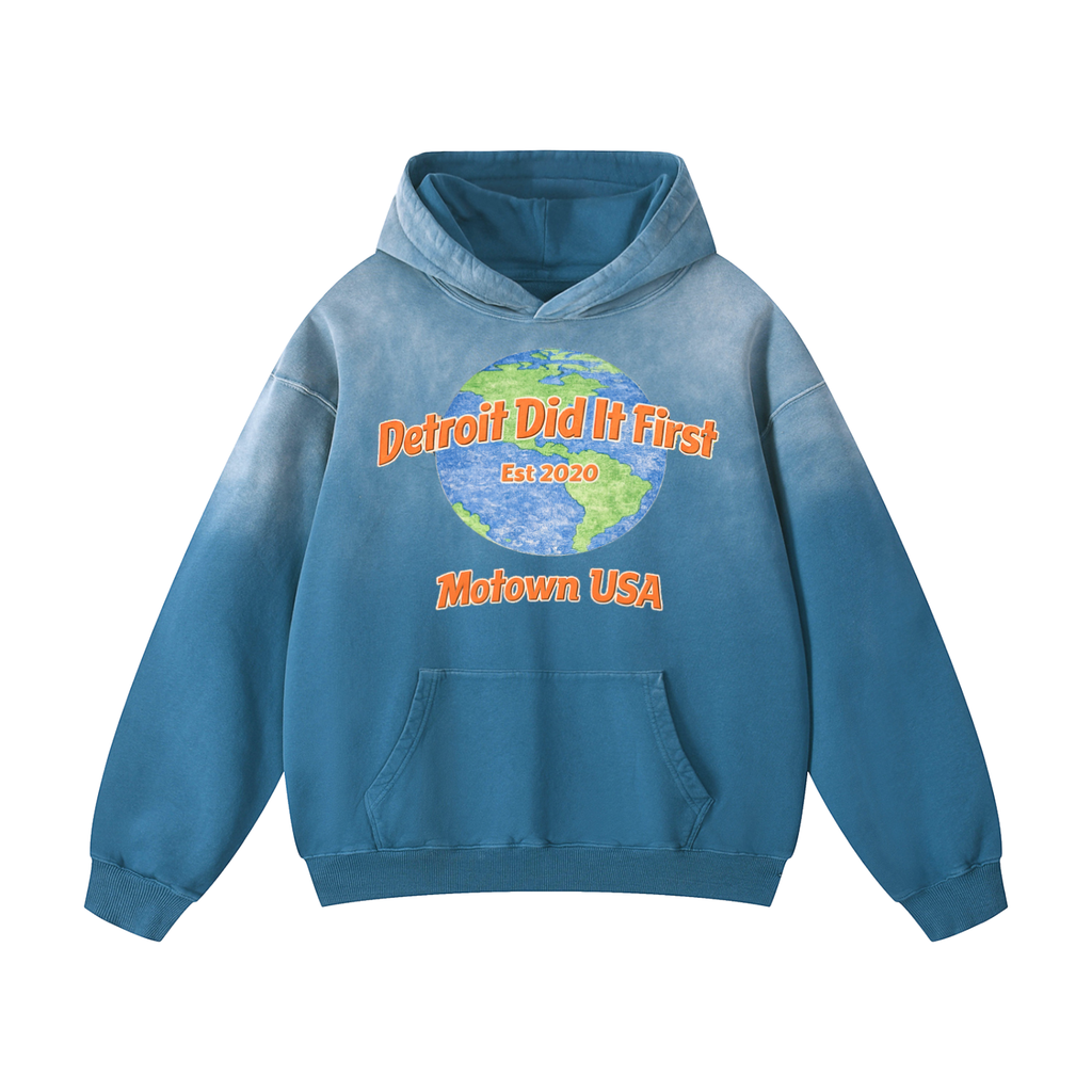 Detroit World Heavyweight Sunfade Oversized Hoodie