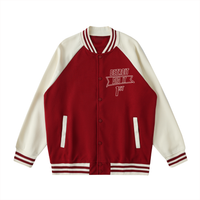 Ice Red Detroit Varsity Jacket