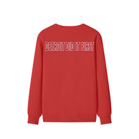 Ice Red Unisex Cotton Sweater