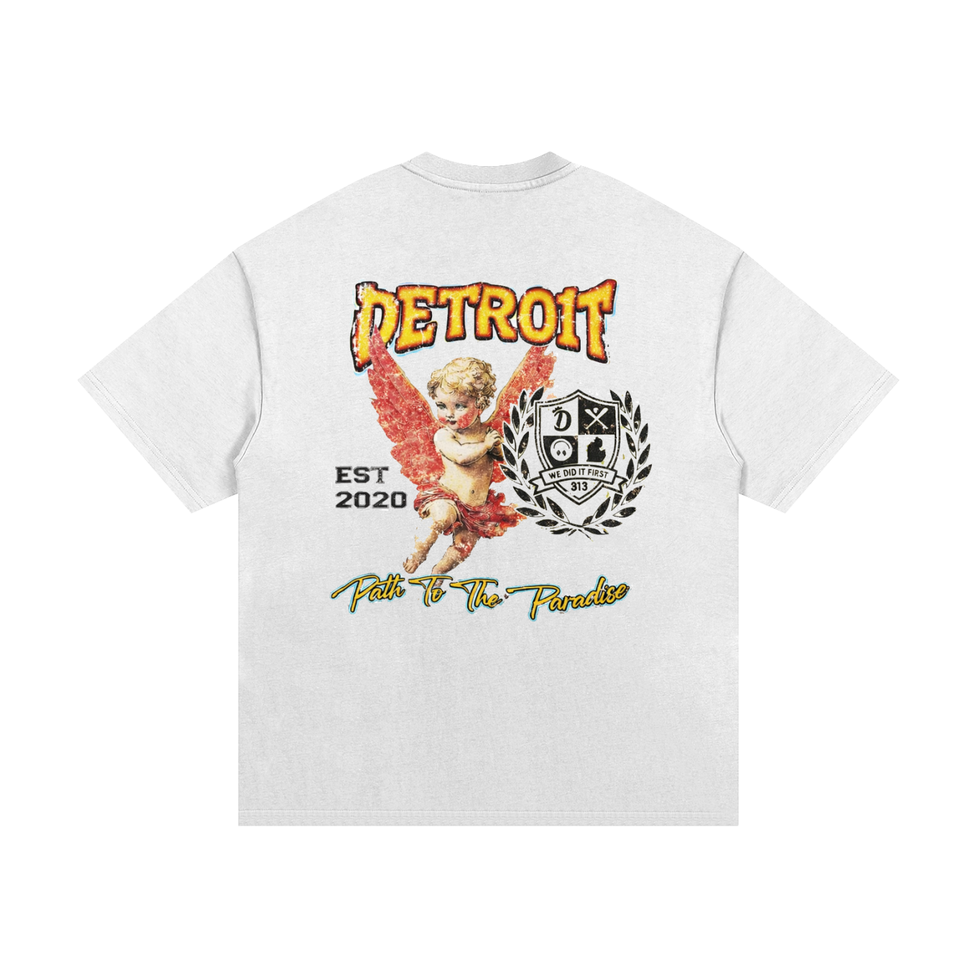 Wreath Cotton T-Shirt
