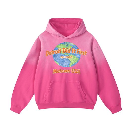 Detroit World Heavyweight Sunfade Oversized Hoodie