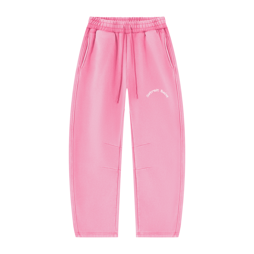 The Pink Saint Barrel Leg Sweatpants