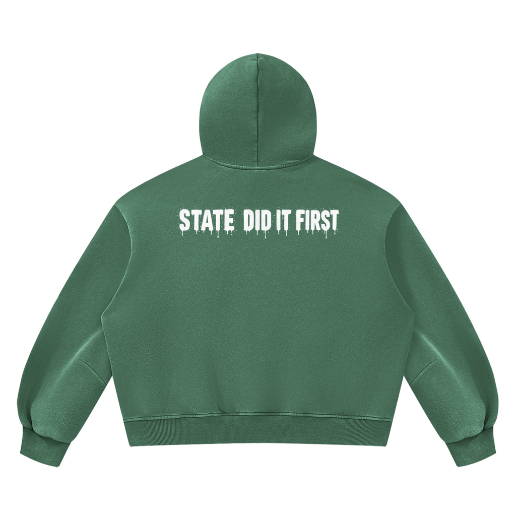 State Did It First Boxy Hoodie