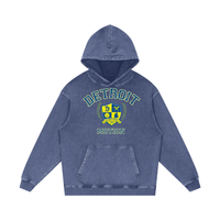 Go Blue Go Detroit Snow Washed Cotton Hoodie
