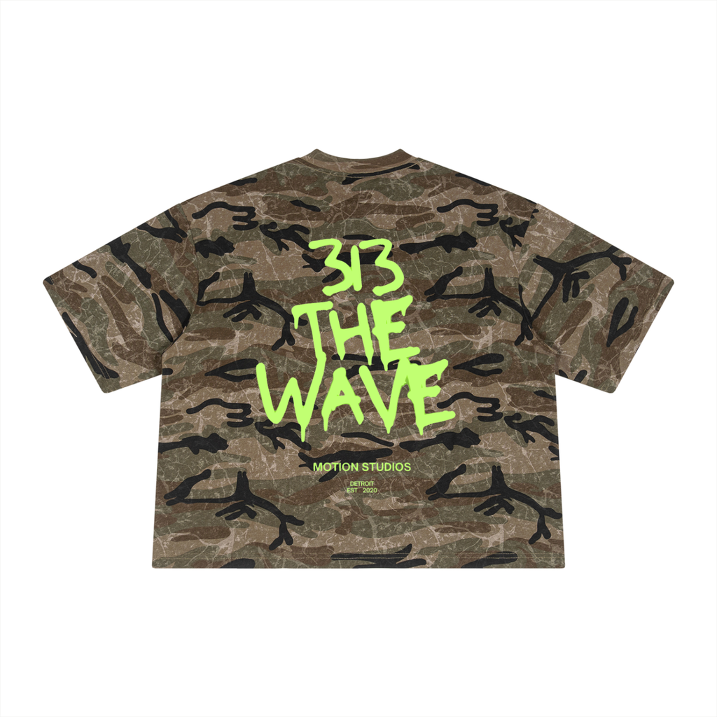 Did It First Boxy Camo T-Shirt