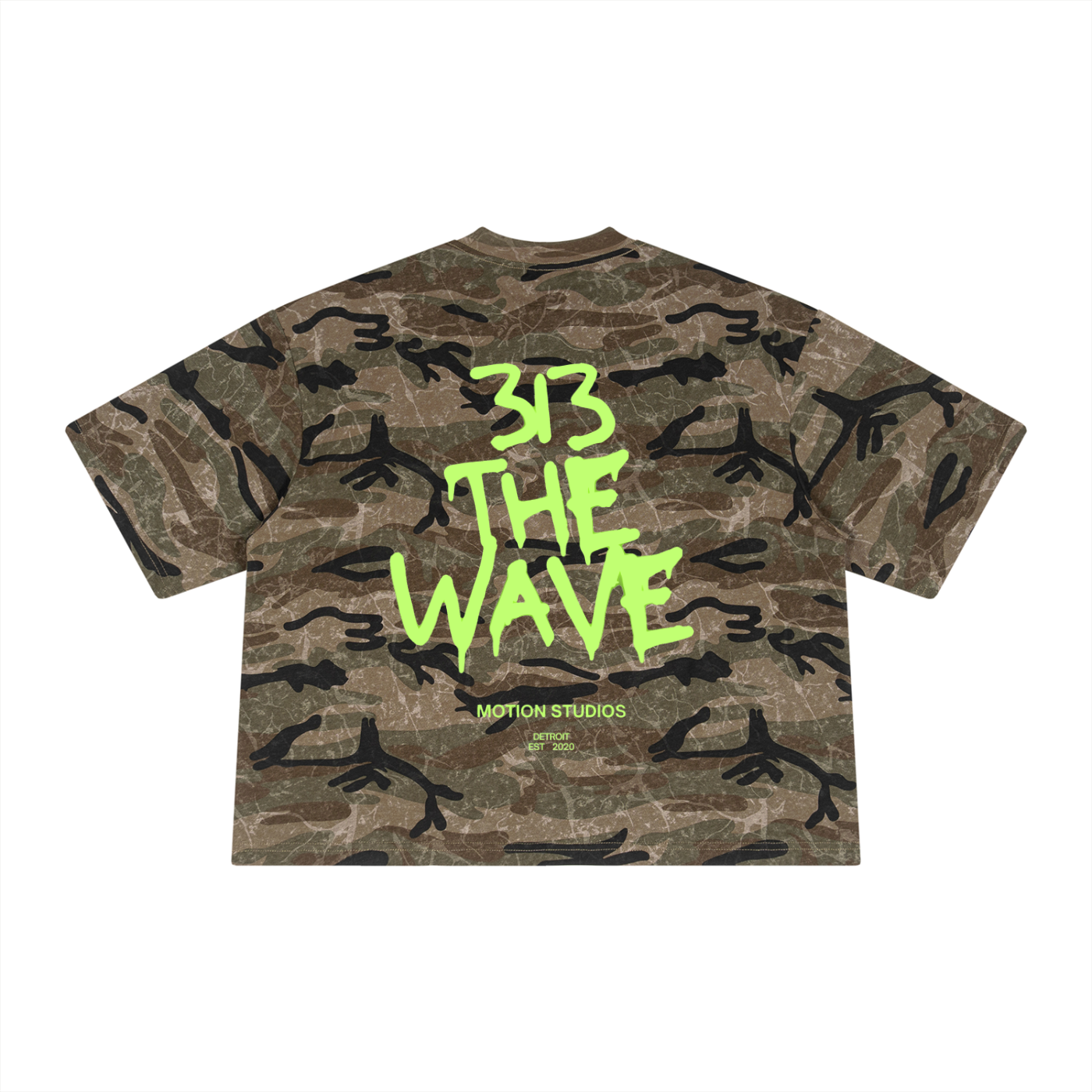 Did It First Boxy Camo T-Shirt
