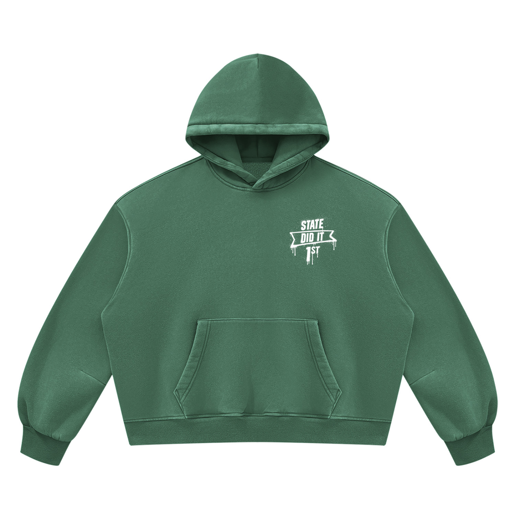 State Did It First Boxy Hoodie