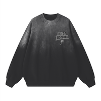 Detroit Black Sunfade Cotton Sweatshirt