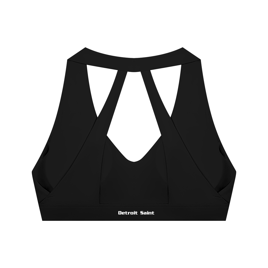 Lady Saint Halter Cropped Sports Bra