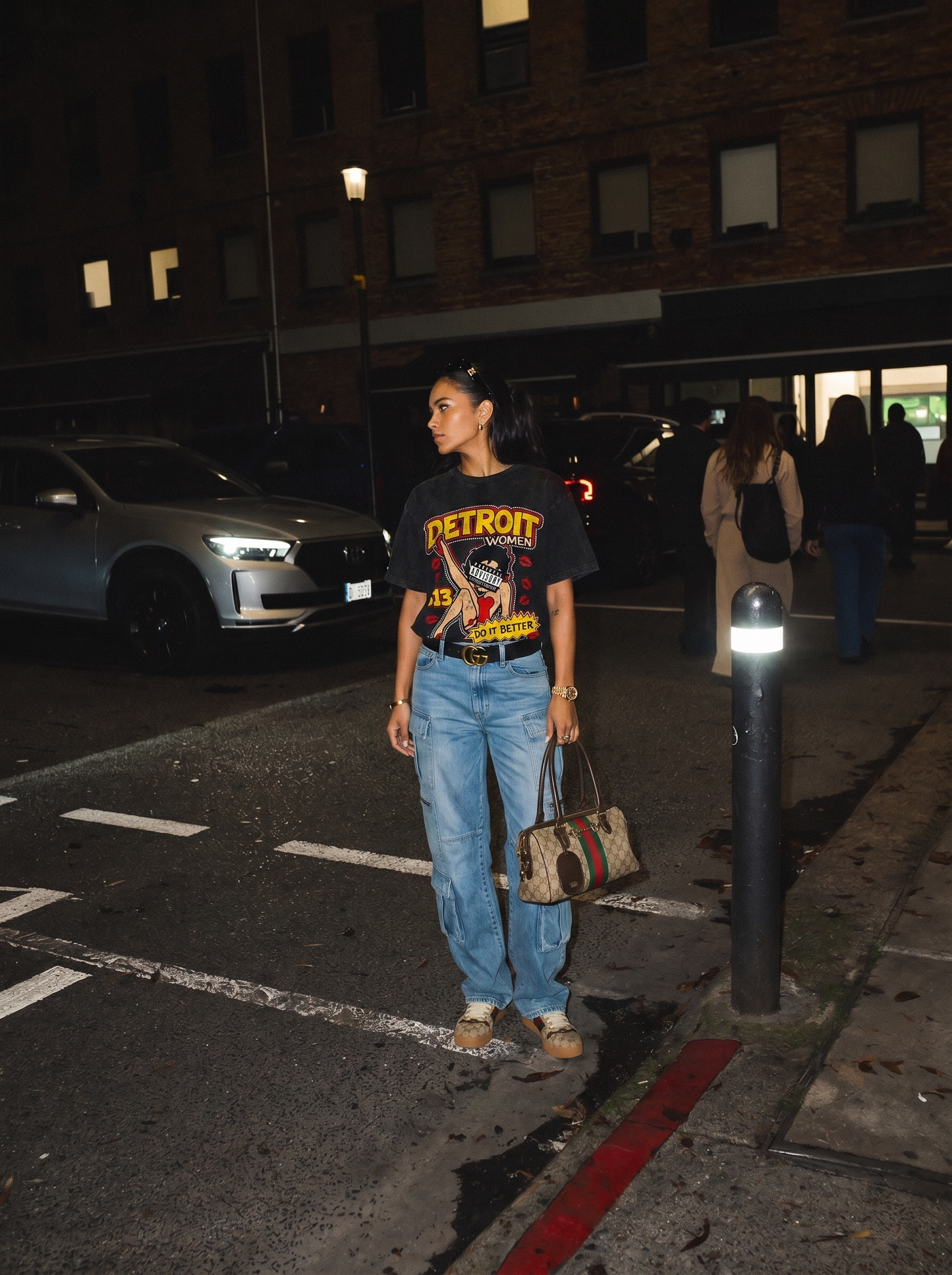 313 Lady Enzyme Washed T-Shirt