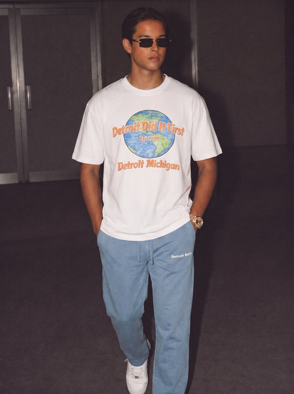 Ice Blue Saint Vintage Wash Sweatpants