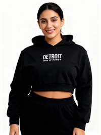 Detroit Cropped Hoodie