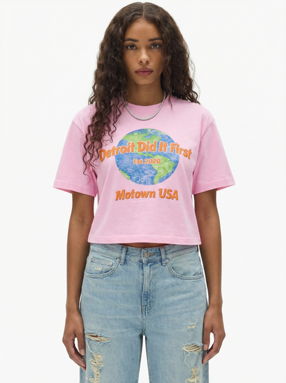 Detroit World Cotton T-Shirt